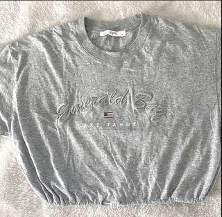 Grey Crop Top from SUPRE