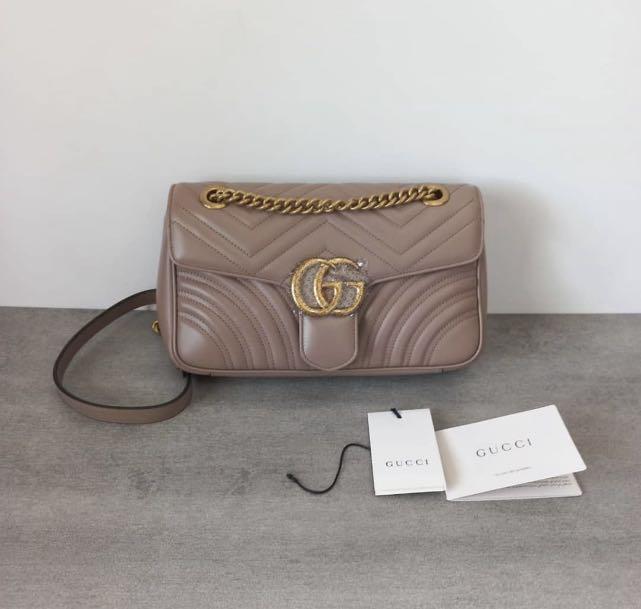 Gucci Marmont mini Black 2017, Barang Mewah, Tas & Dompet di Carousell