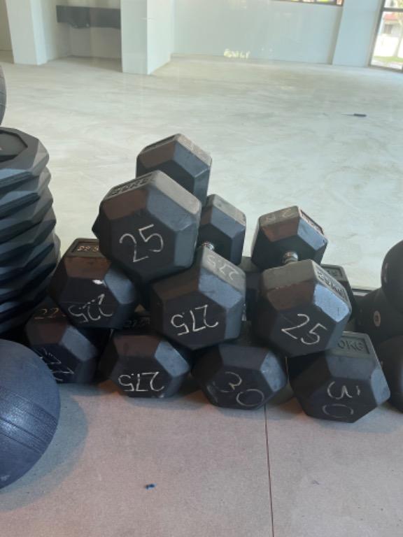 Heavy dumbbells clearance for sale