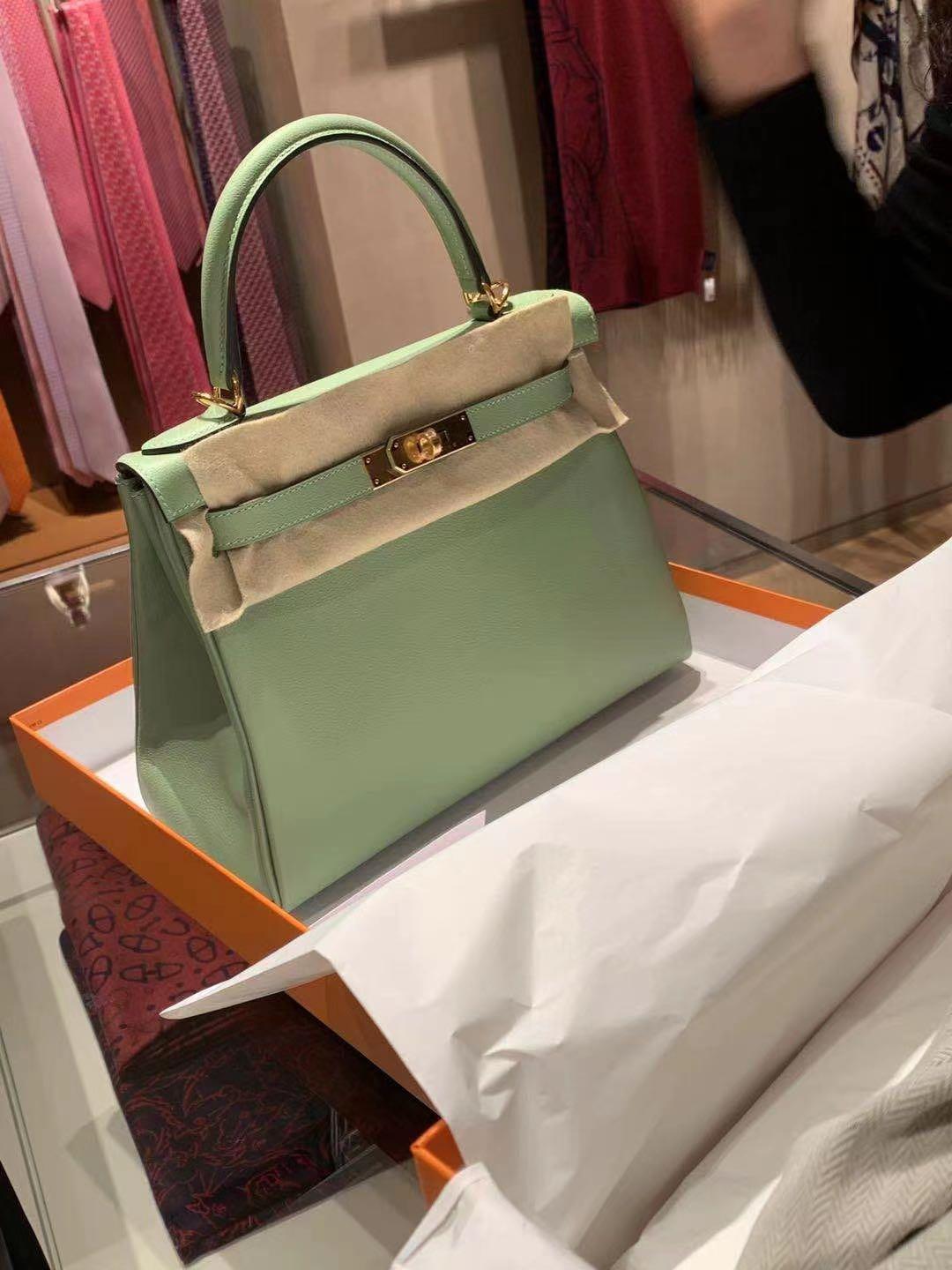 Hermes K28 Vert Criquet Bag