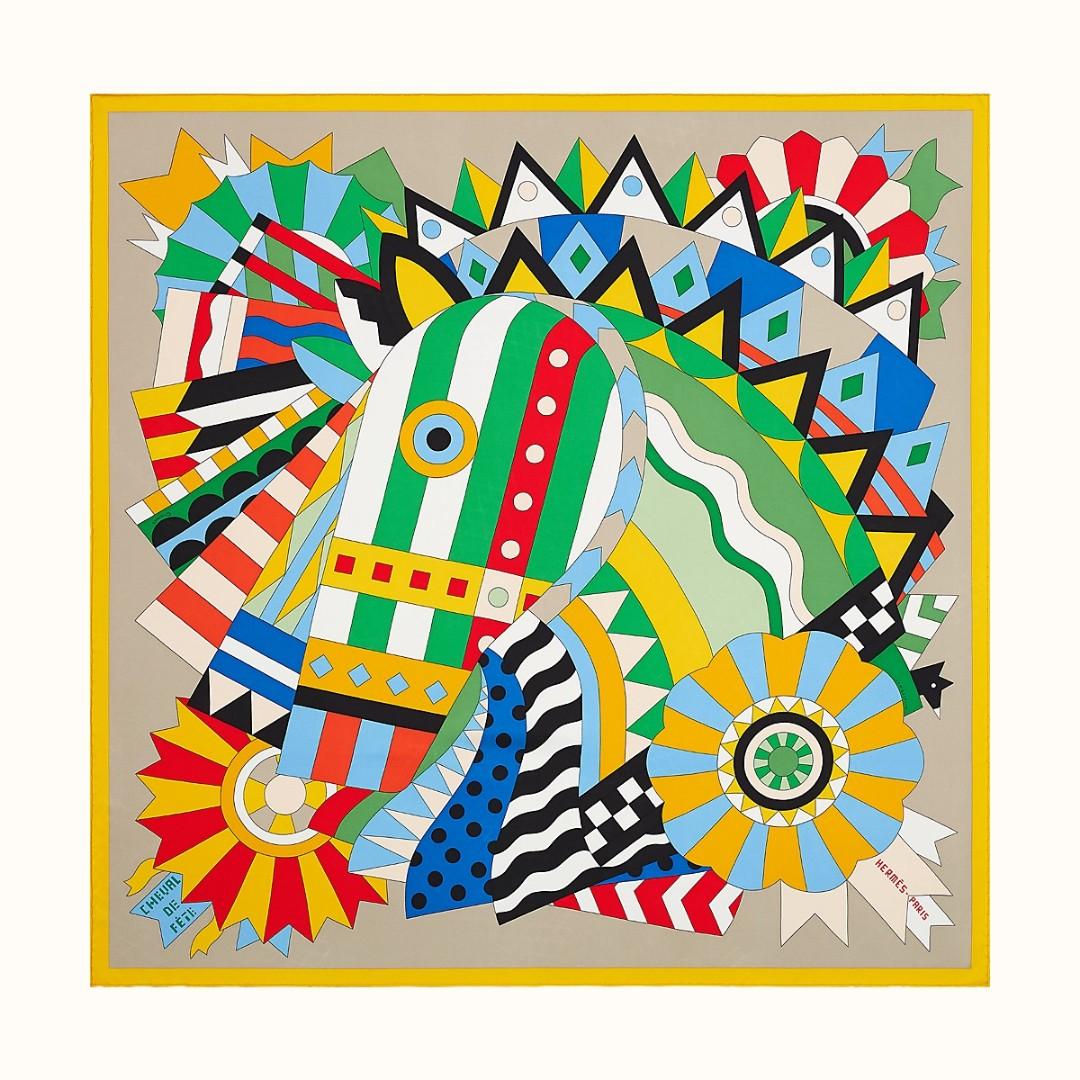 Hermes cheval de fete scarf clearance