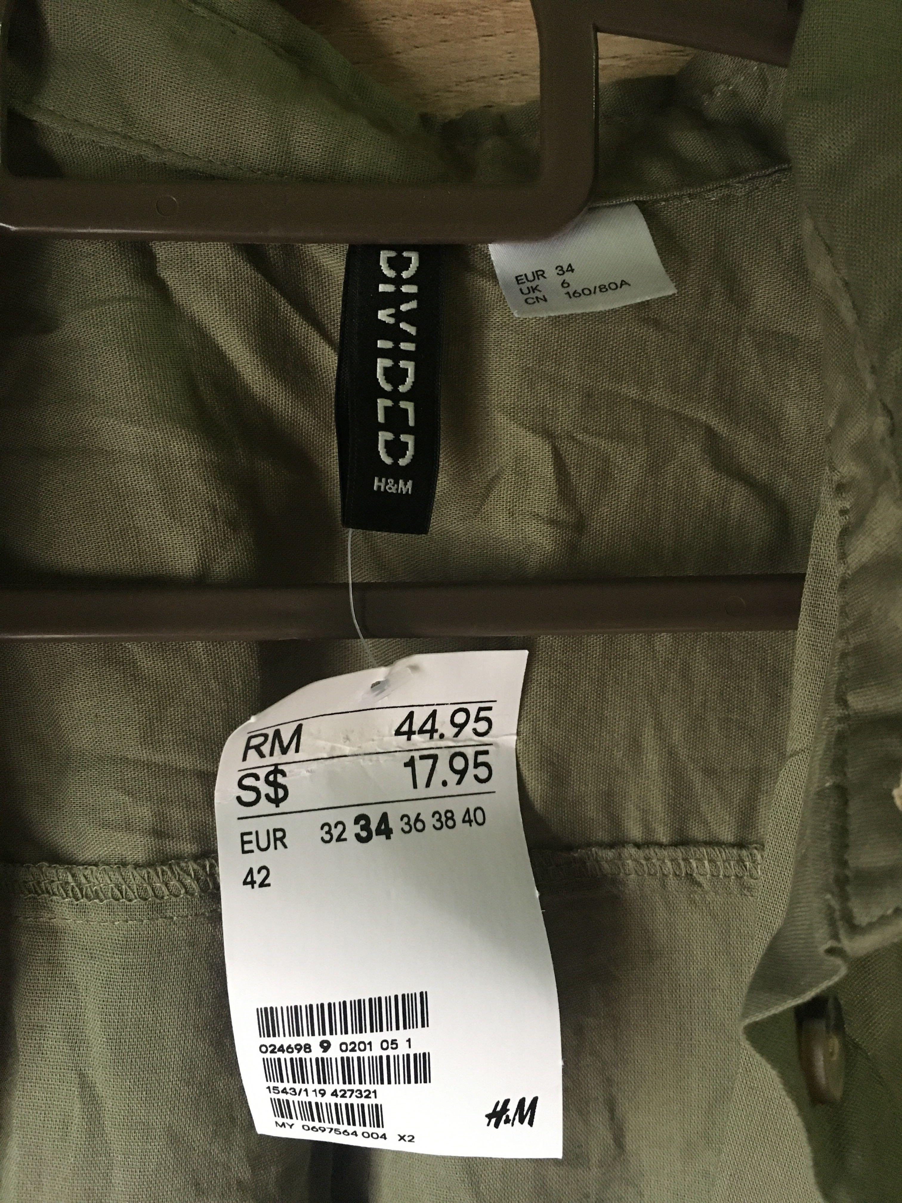 H&m army shirt cheap