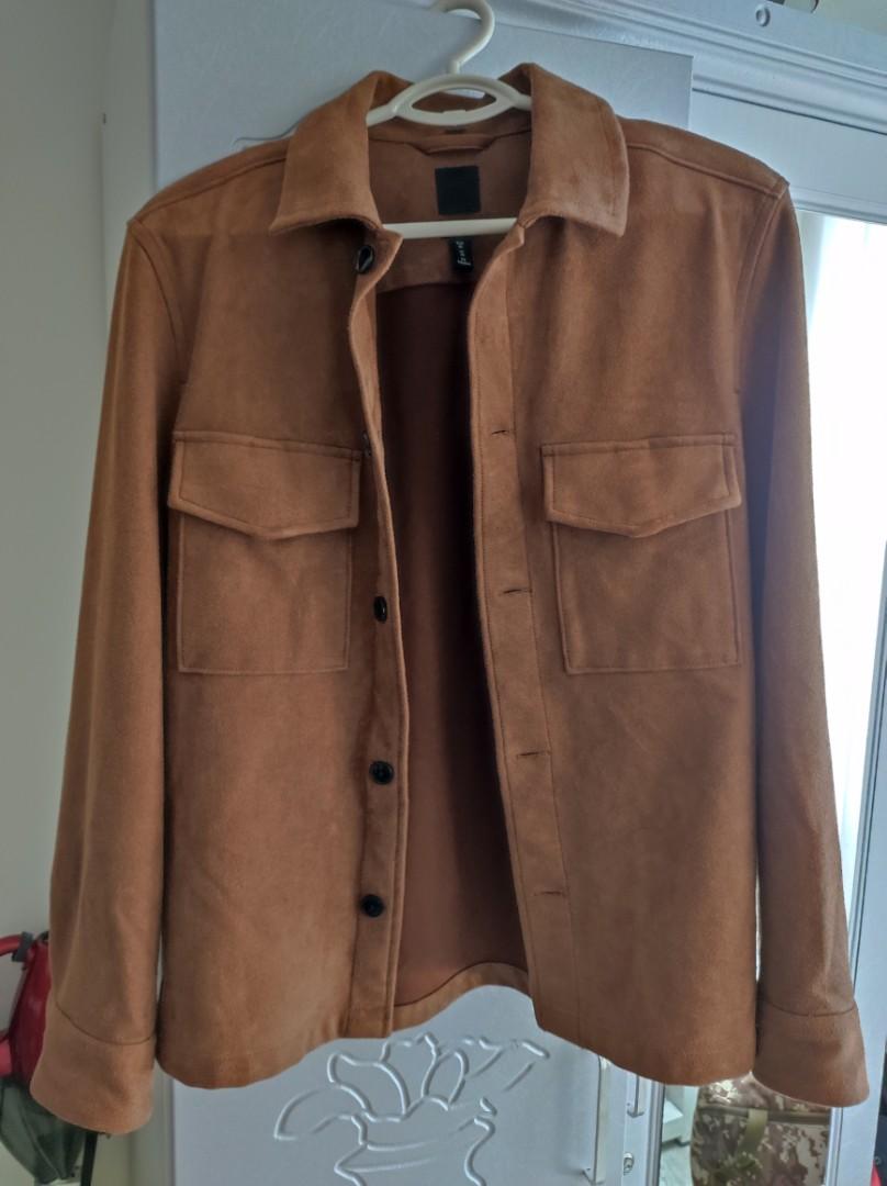 H&m suede jacket outlet mens