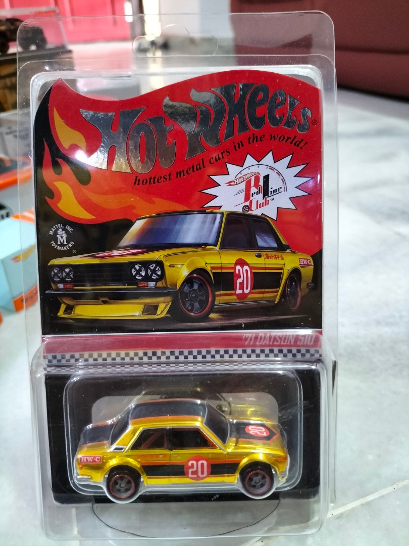 Hot Wheels RLC Datsun 510 gold Hobbies Toys Toys Games on