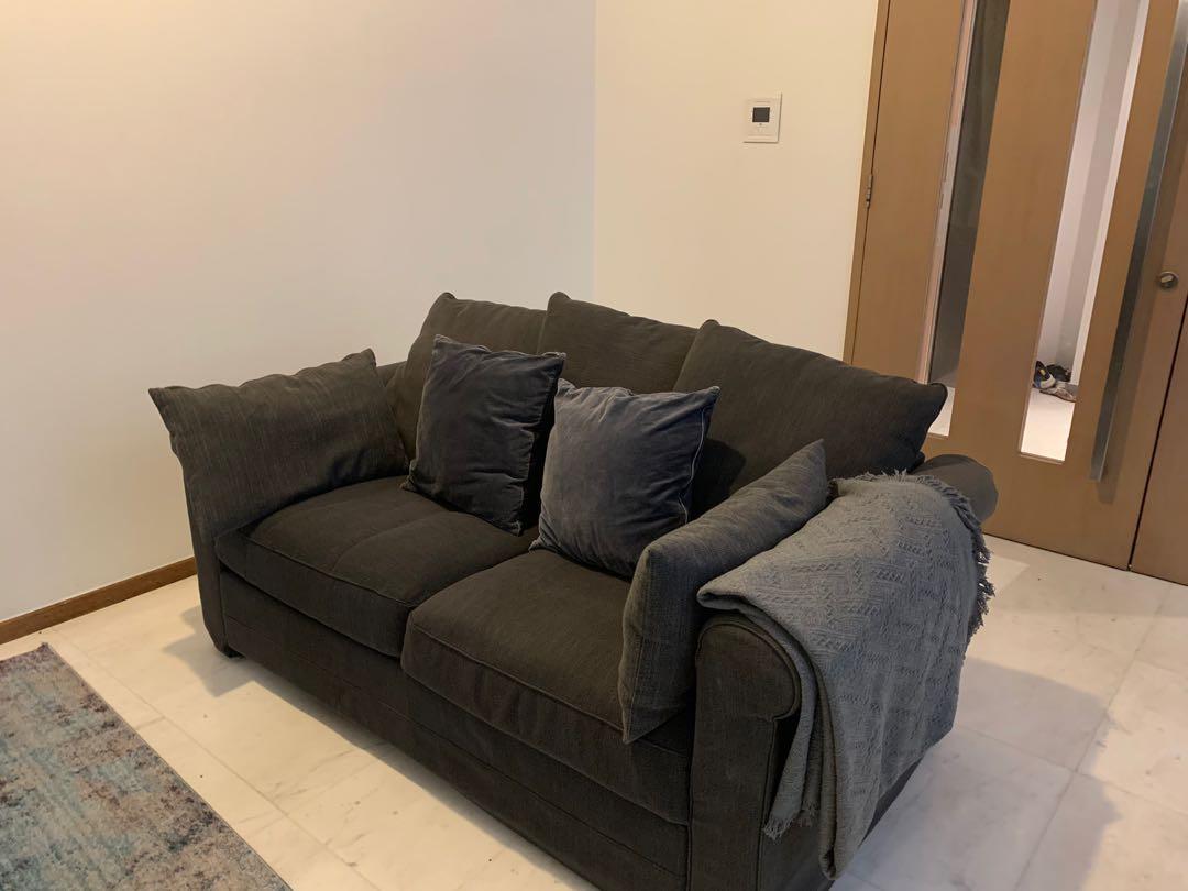 IKEA Gronlid 2 seater sofa, Sporda dark grey, Furniture & Home Living