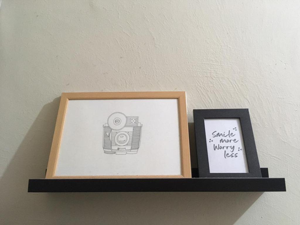 IKEA RIBBA Shelf 55cm, Furniture & Home Living, Furniture, Shelves