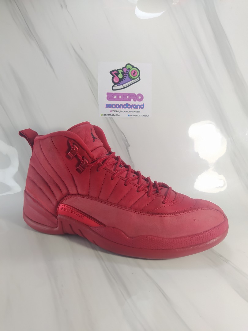 12 red jordans