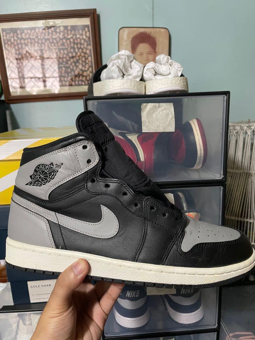 Jordan 1 High Shadow 2013 Men s Fashion Footwear Sneakers on