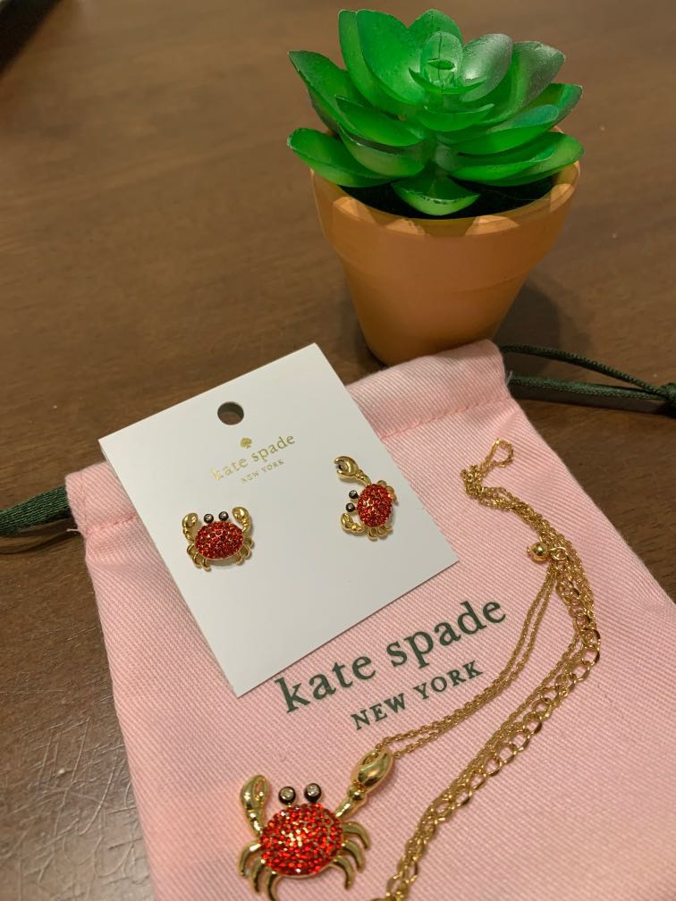 Kate Spade ♠️ Crab 🦀 Necklace and 