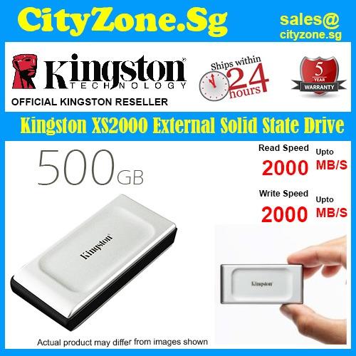 Kingston XS2000 2TB Portable High Performance SSD USB 3.2 Speed up to  2000MB/s