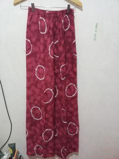 Kulot katun rayon warna fuscia
