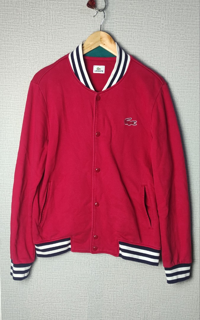 Lacoste Varsity Jacket, Men's Fashion, Coats, Jackets and Outerwear on Carousell