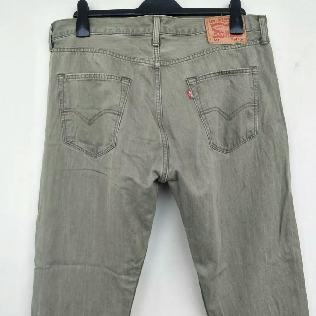 Levis 501 Size 36, Fesyen Pria, Pakaian 