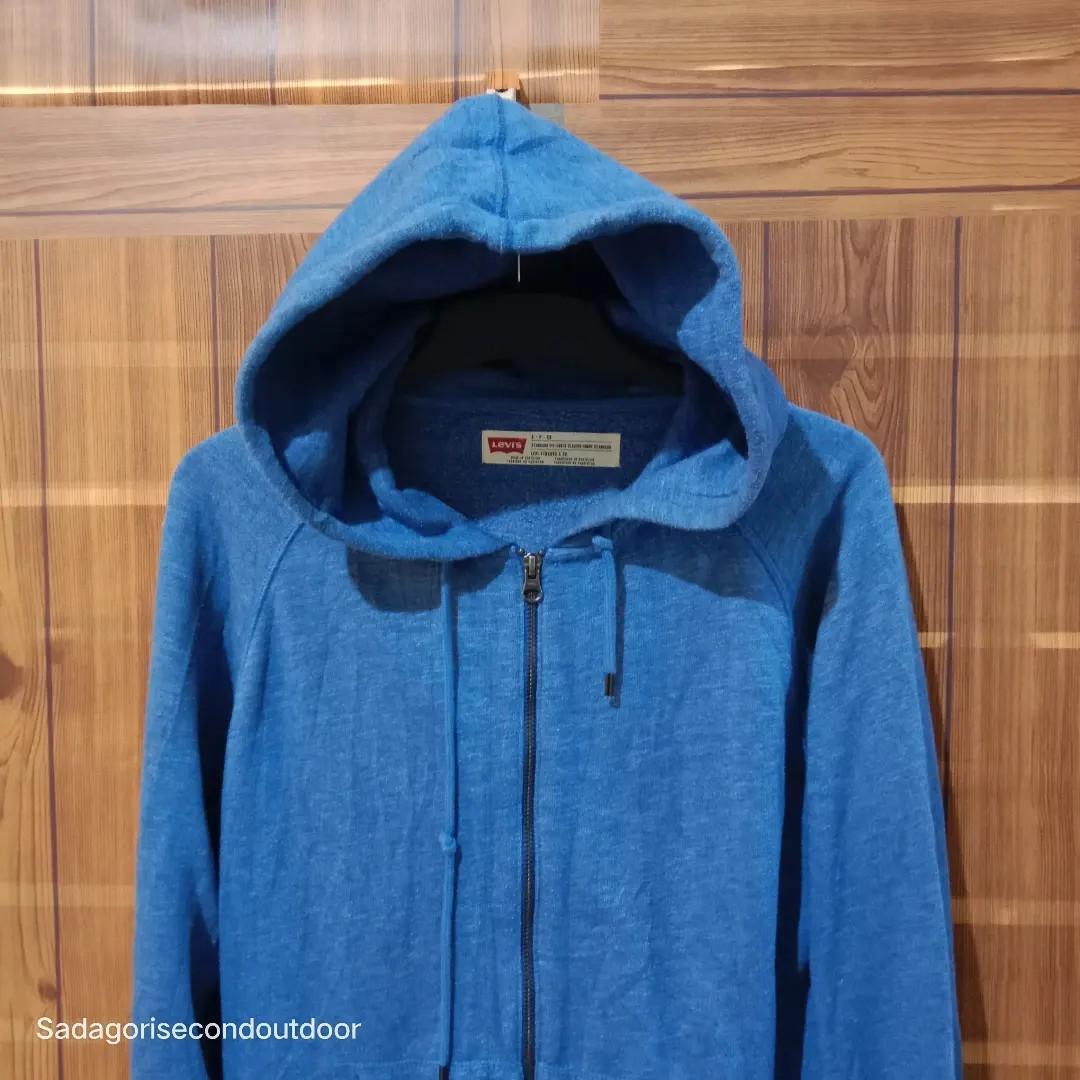 Levis zipper hoodie second, Fesyen Pria 