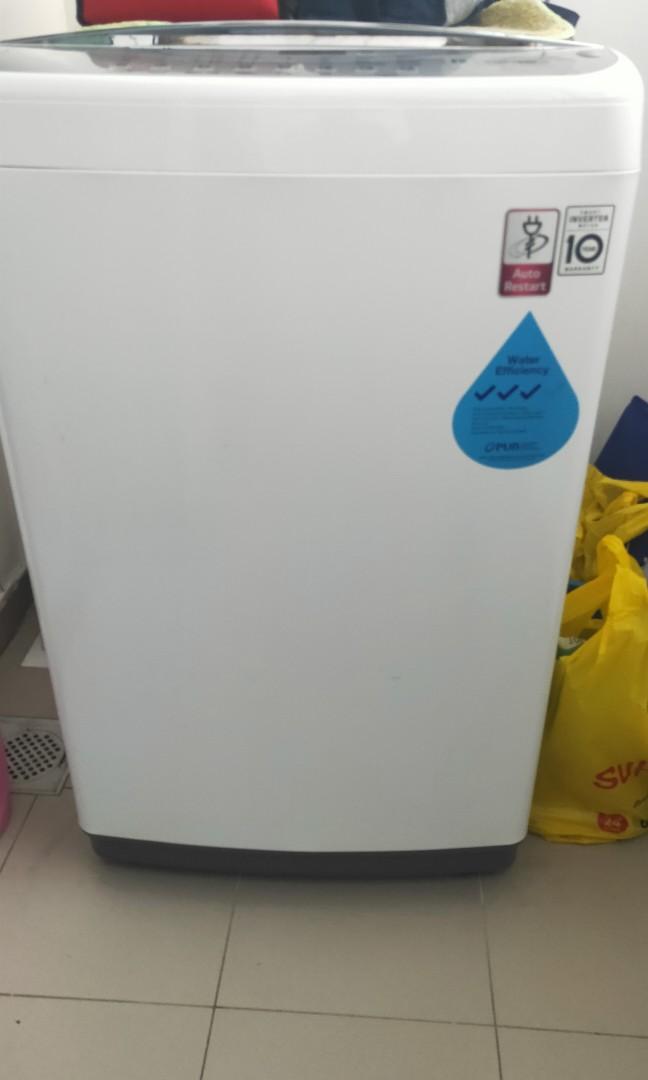 LG T2108VSAW top load washer 8kg, TV & Home Appliances, Washing