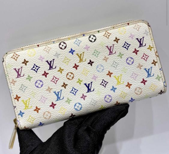 Louis Vuitton Damier Ebene Canvas Studded Zippy Wallet (authentic