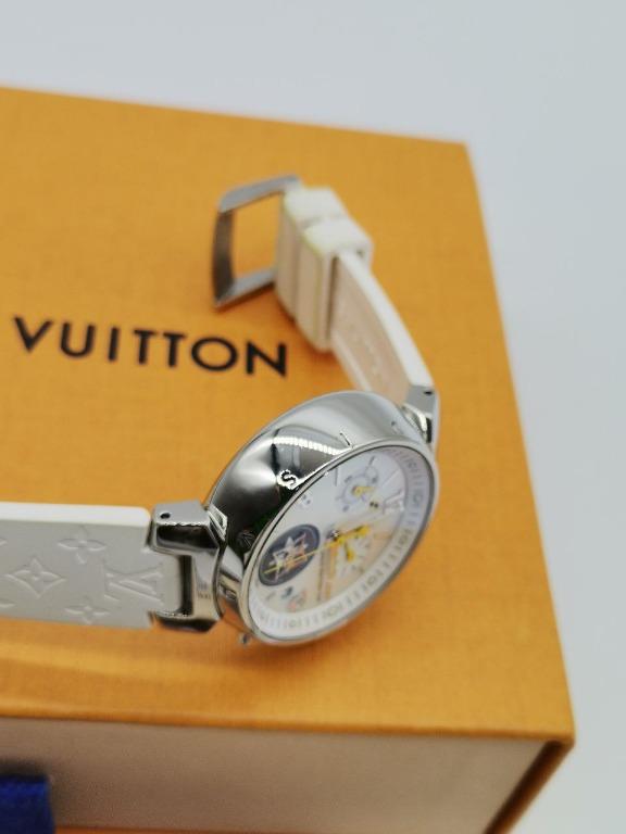 Tambour Moon Star Chronograph White watch with mother-of-pearl and
