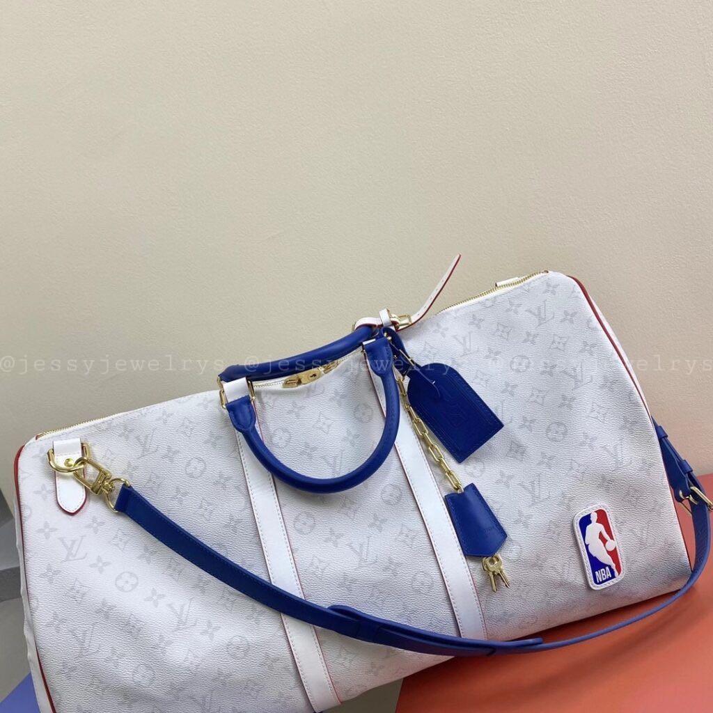 NBA Basketball Keepall 50 in Monogram Antartica, Luxury, Bags