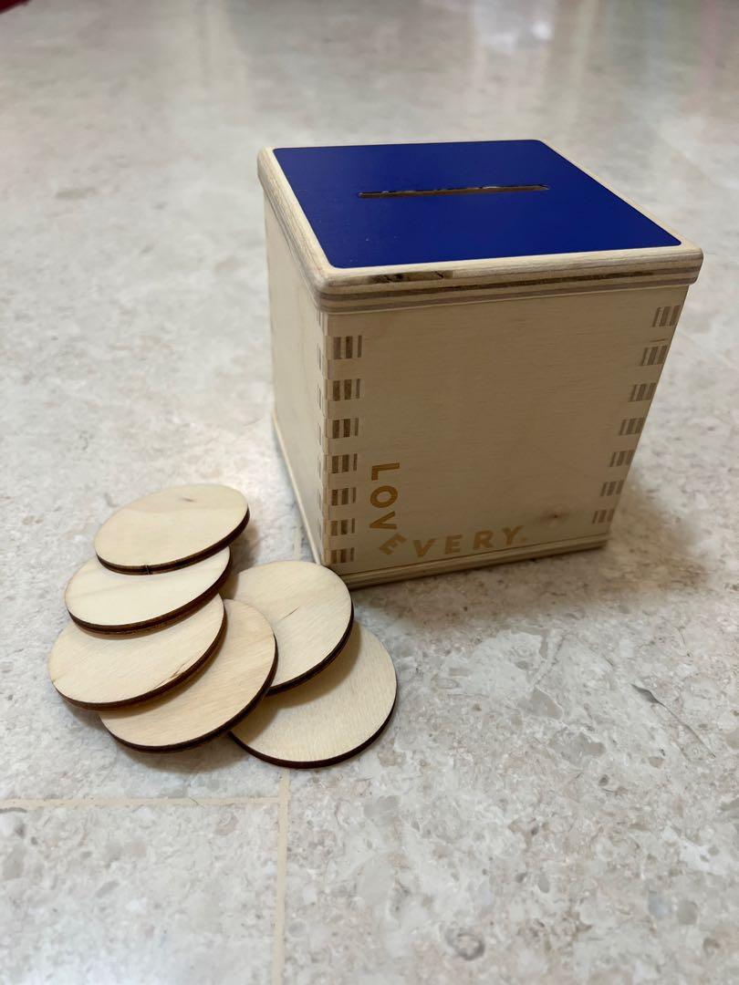 Lovevery wooden coin bank set, Babies & Kids, Infant Playtime on Carousell