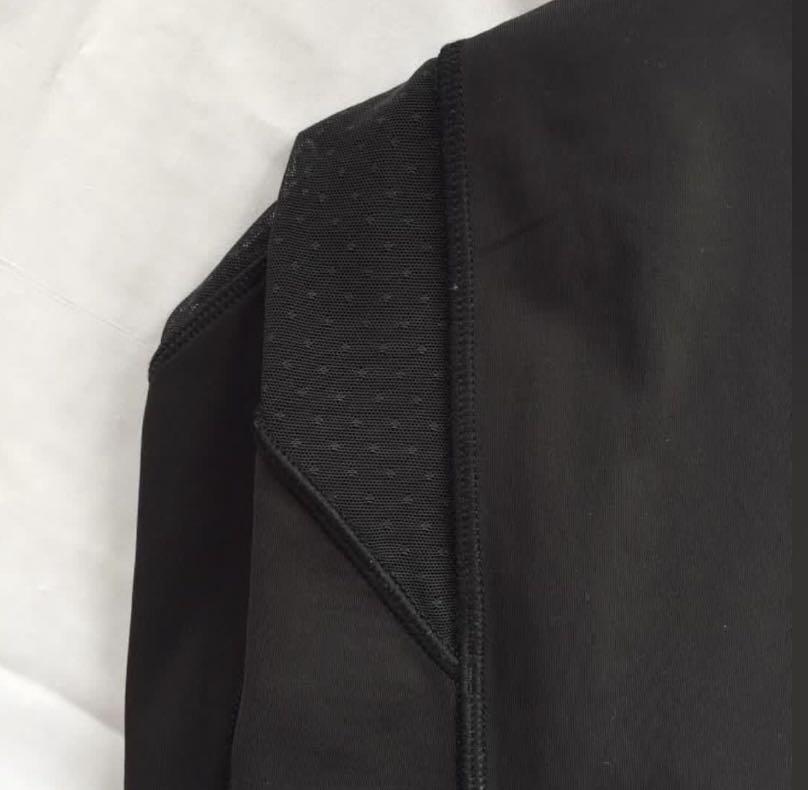 Lululemon Black Mesh Polka Dot Leggings Women s Fashion Activewear on Carousell