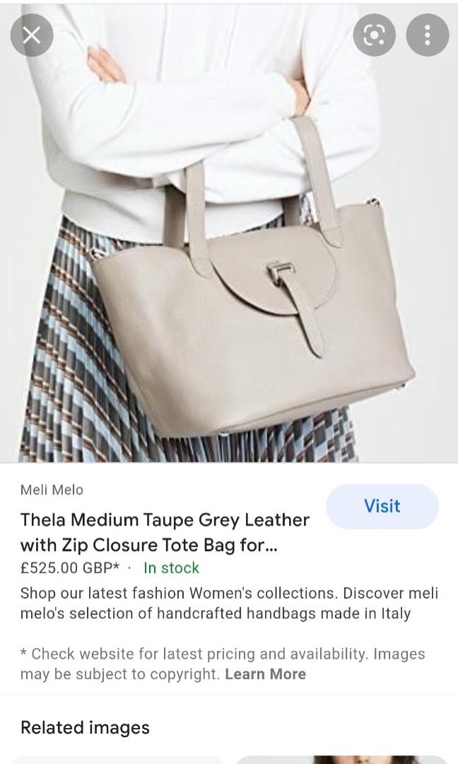 Meli Melo, Bags, Meli Melo Thela Medium Size In Light Grey