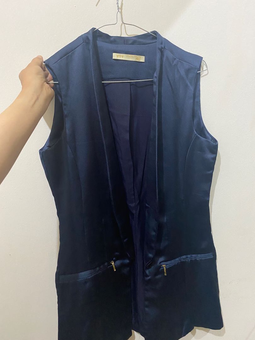 blue vest womens
