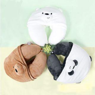 Miniso We Bare Bears Neck Pillow with Hood