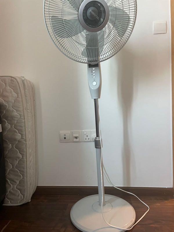 Mistral stand fan with remote, Furniture & Home Living, Lighting & Fans