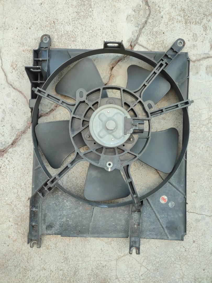 Myvi radiator fan set. Good condition., Auto Accessories on Carousell