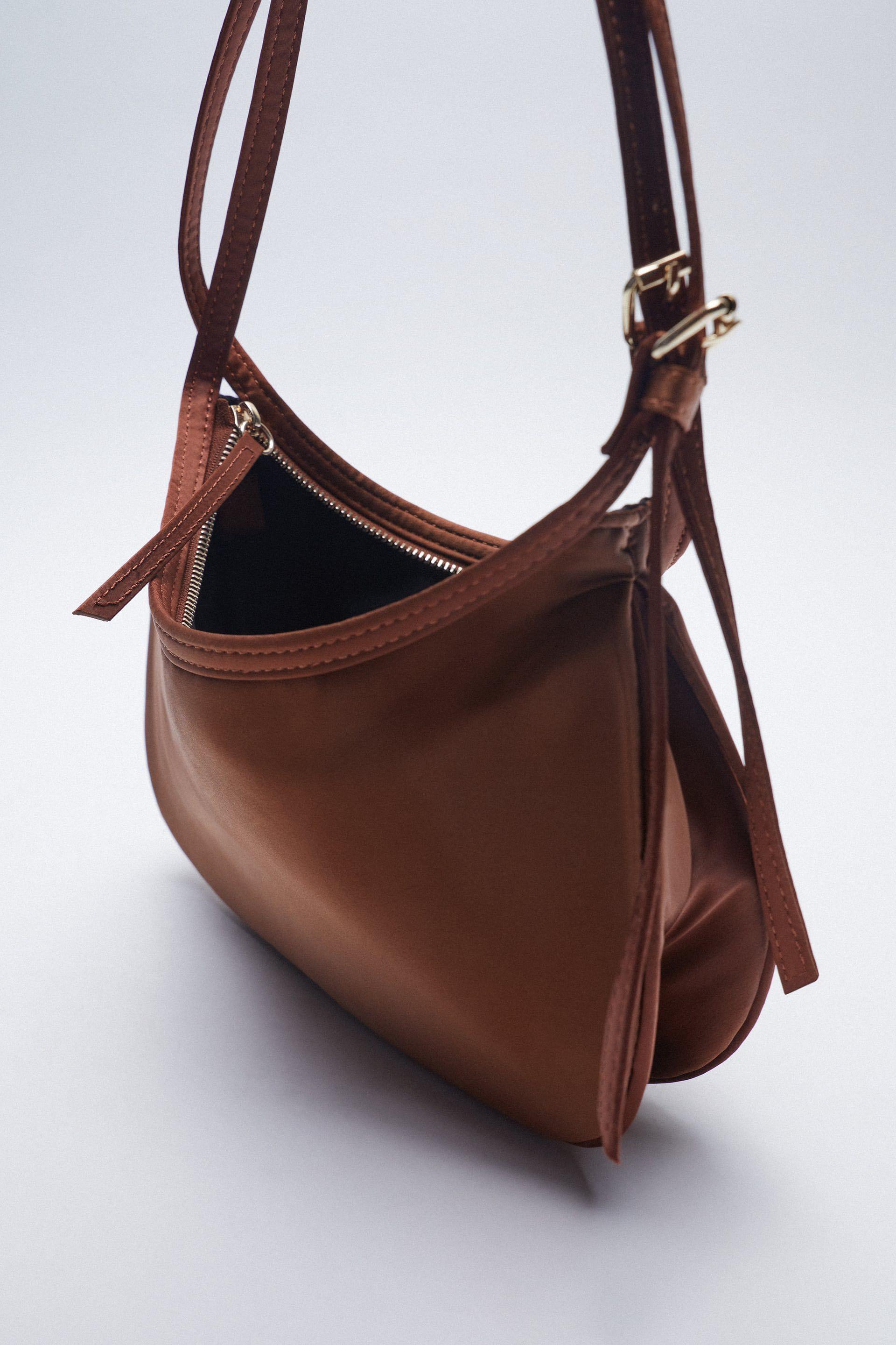 Satiny shoulder 2025 bag zara