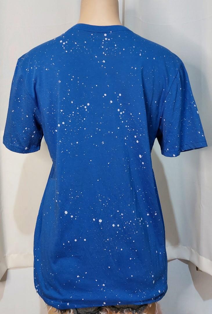 Nike Swoosh Blue Paint Splatter T Shirt, Men's Fashion, Tops & Sets