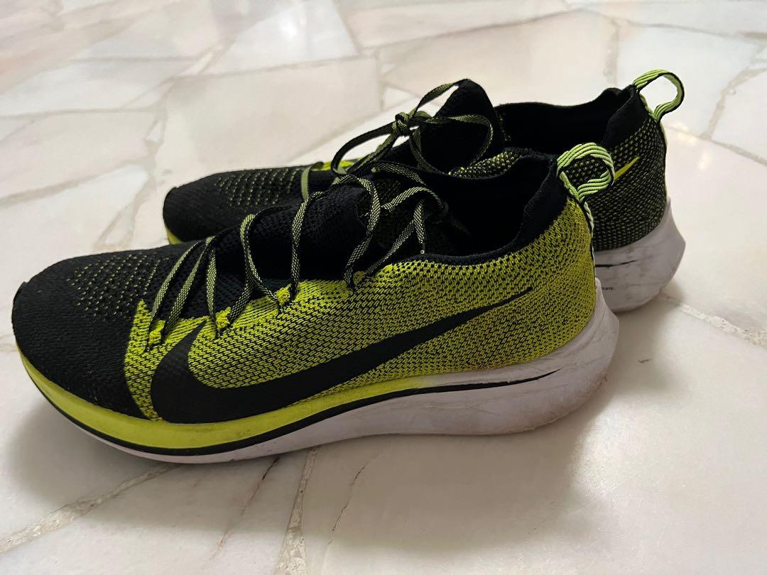 Nike zoom fly flyknit black volt hotsell
