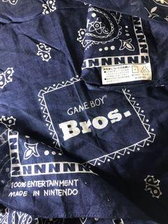 Nintendo Game Boy Bros. Blue Handkerchief/ Bandana