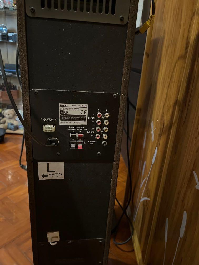 Old Sony speakers with inbuilt woofer, Audio, Soundbars, Speakers