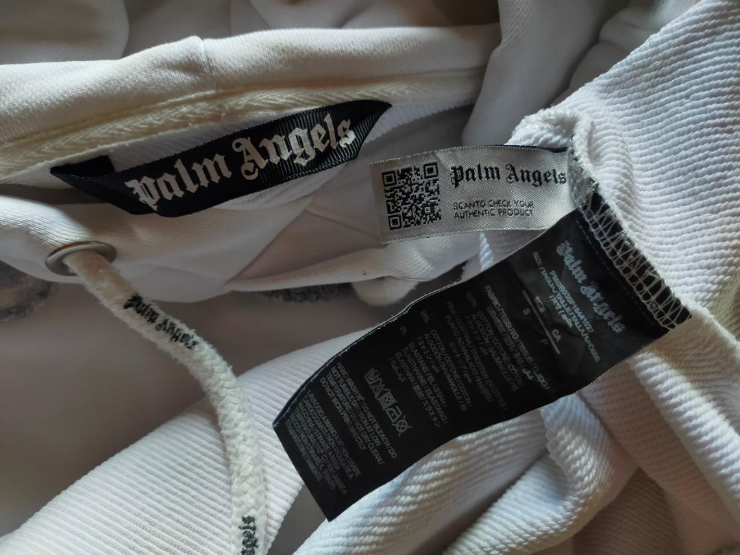 Palm Angels Kill The Bear White Hoodie