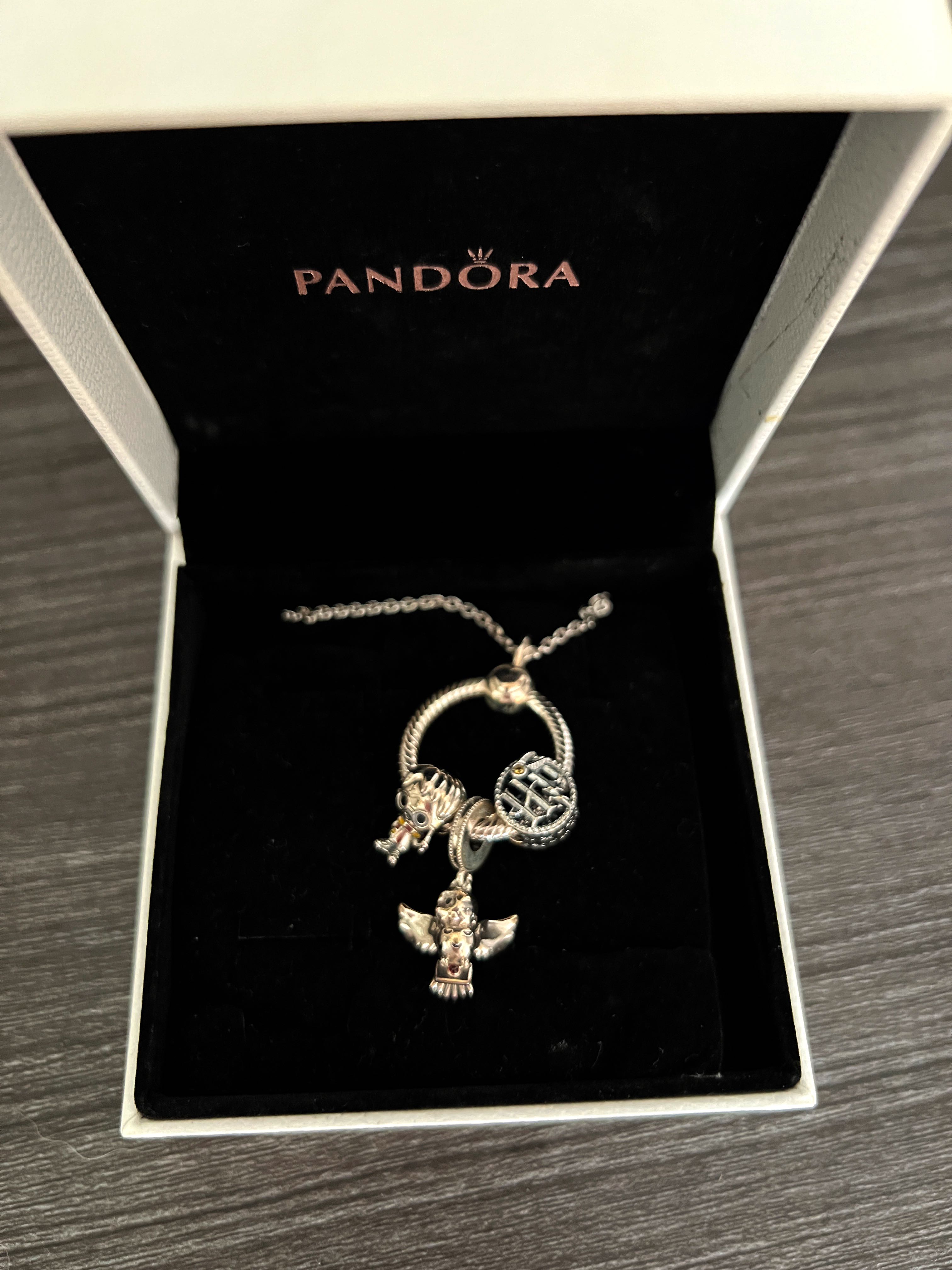 Pandora Pandora Harry Potter Golden Snitch Gold Snitch Pendant Bracelet  Female Necklace Charm 368618C00
