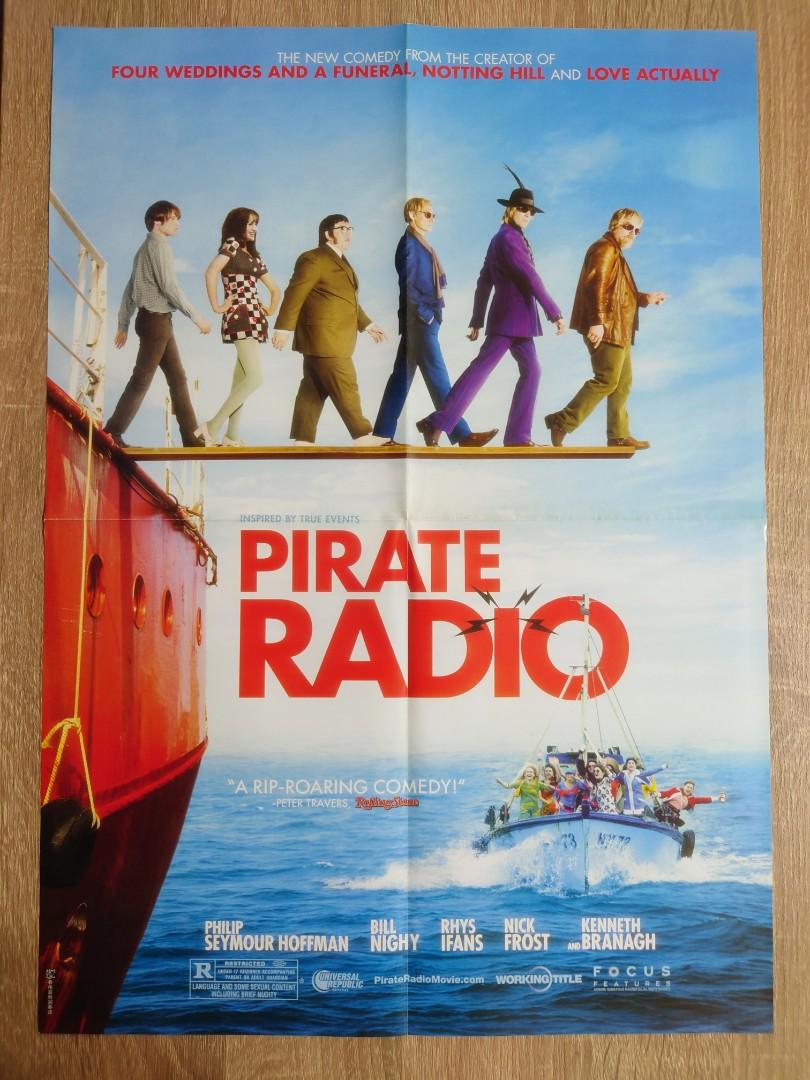 Pirate Radio movie poster 出位樂人谷電影海報英國喜劇Philip Seymour