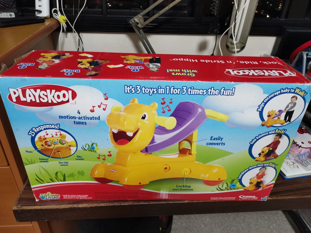 Playskool Rock Ride 'n Stride Hippo, Babies & Kids, Infant Playtime on ...