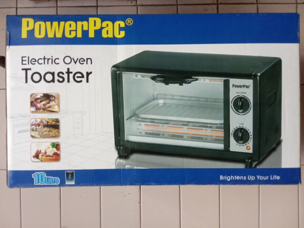 PowerPac Electric Oven Toaster PPT08A 10L, TV & Home Appliances ...
