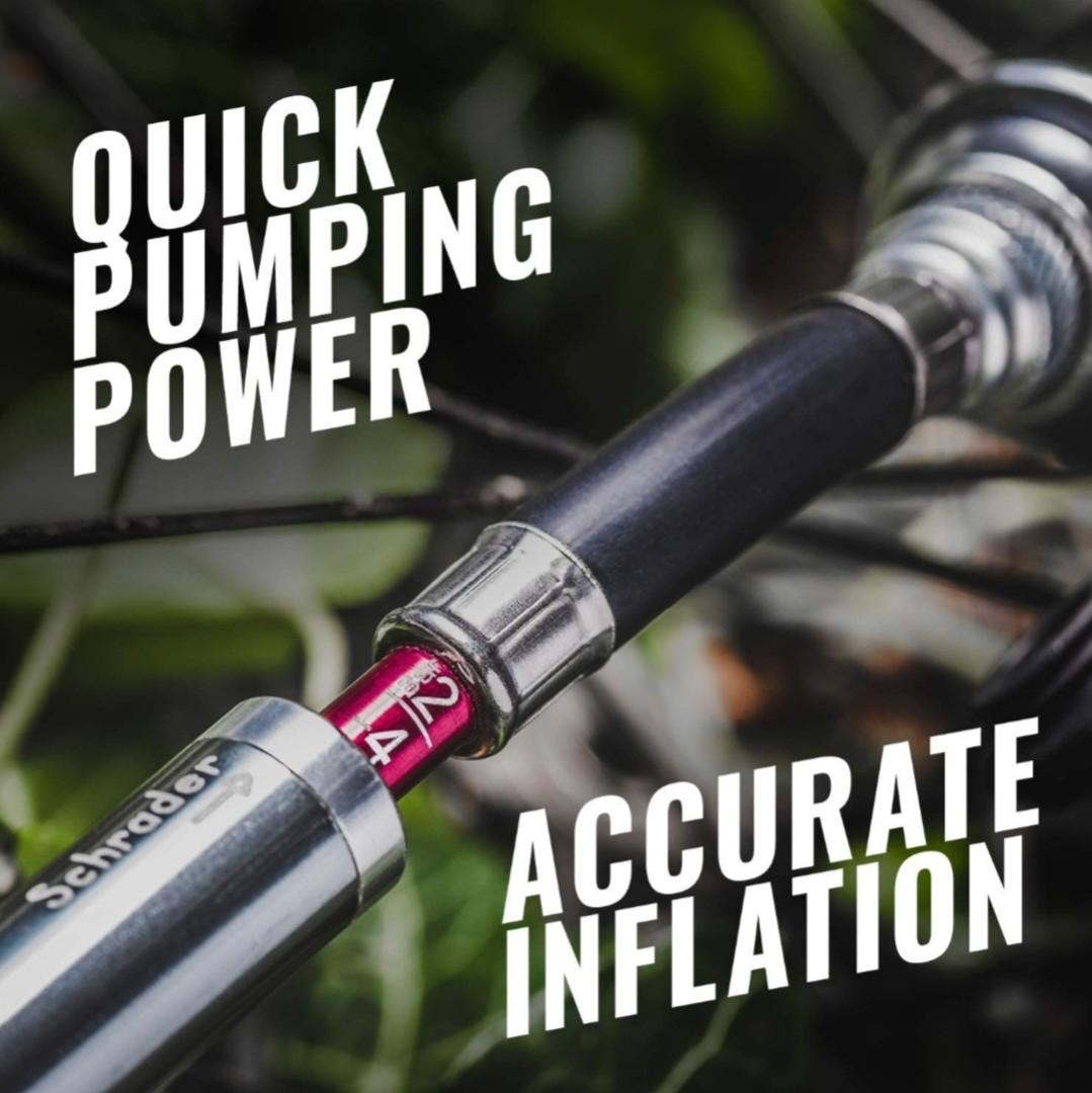 Pro bike tool bike pump with gauge fits presta and schrader 2025