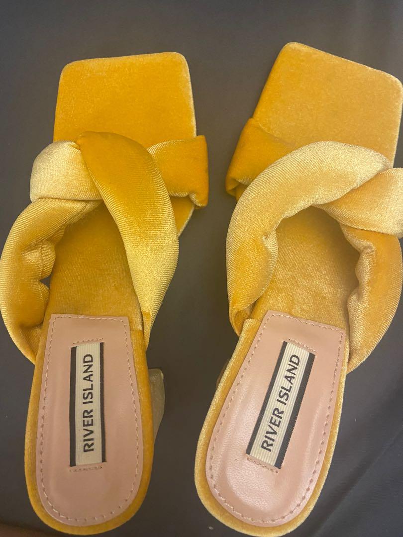 River island cheap yellow heels