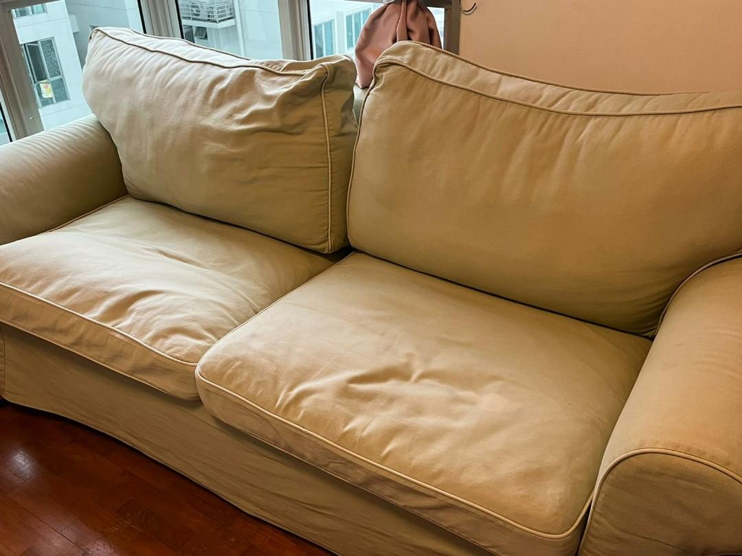 sage green sleeper sofa (can be transformed into a bed *refer to 3rd