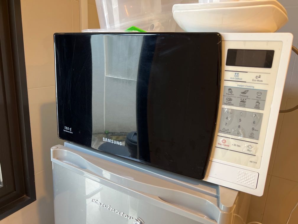samsung flatbed microwave oven