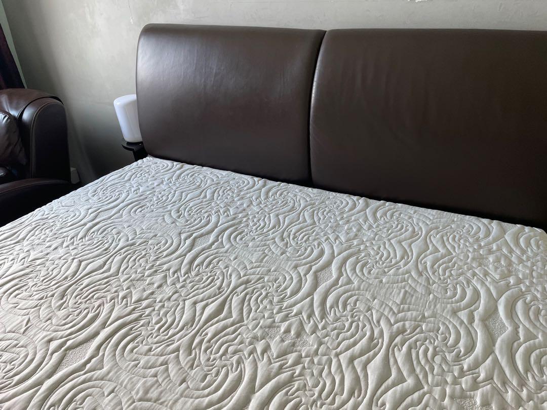 Seahorse Queen Size Mattress + storage bed frame, Furniture & Home