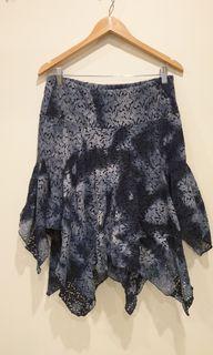 Sheike vintage tie dye lace skirt