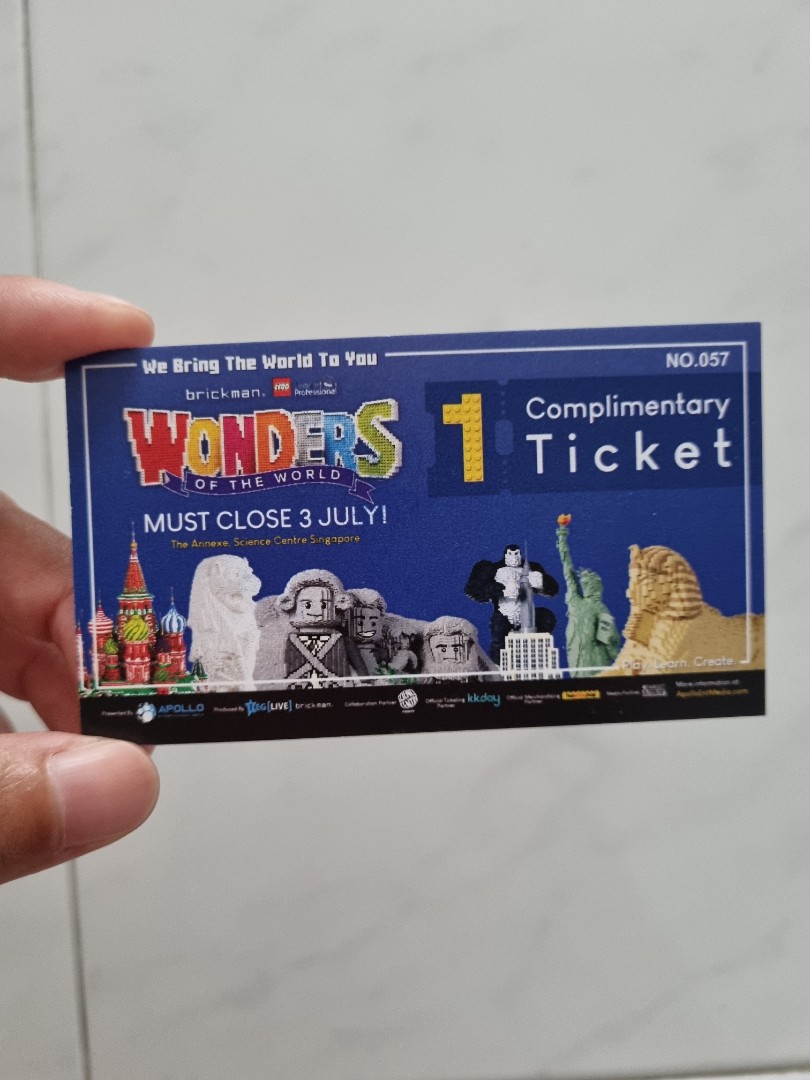 Singapore Science Centre, LEGO, Wonders of the World, Tickets