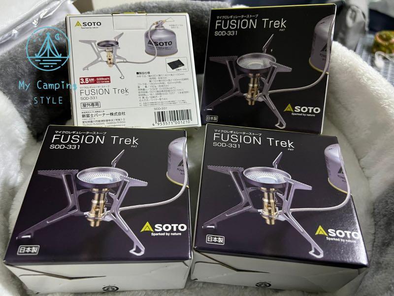 SOTO Fusion Trek SOD-331 Regulator Stove 戶外氣爐, 運動產品, 行山及露營- Carousell
