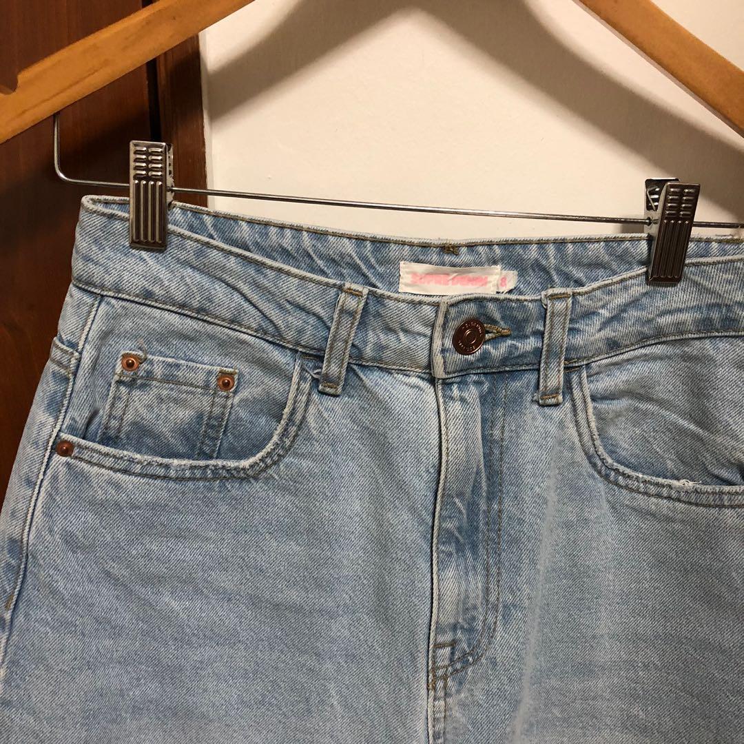Supre Denim Wide Leg Jeans Light Wash 