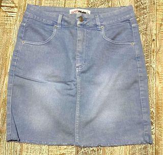 SUPRE Soft Denim Skirt Size 10 Excellent Cond