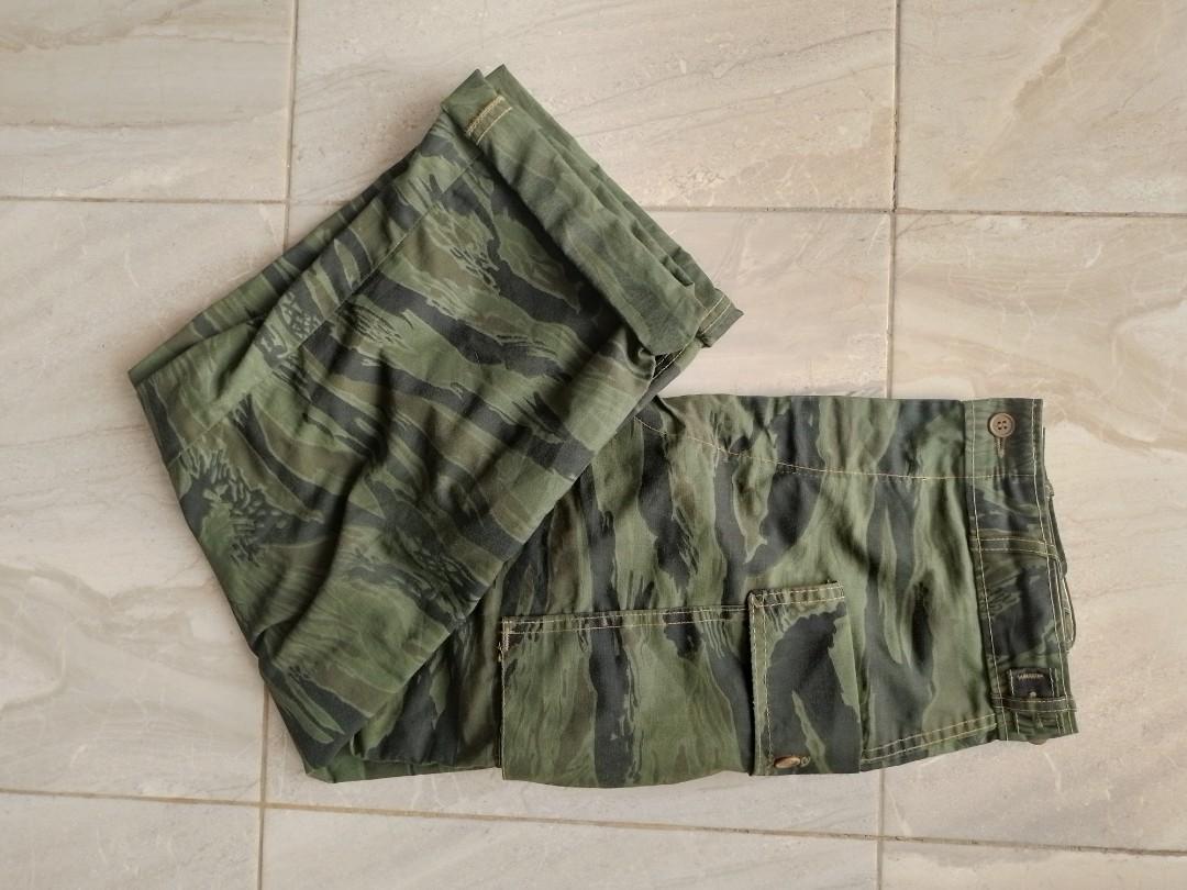 Tiger Camo Army Fatigue Pants Cargo 